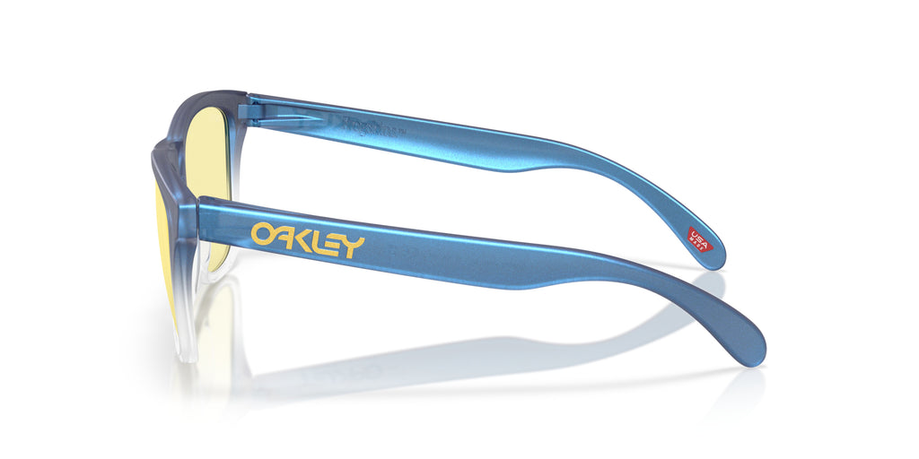 Oakley OO9013 9013M4 Mat cyan bleu transparent shift fade - vue de côté