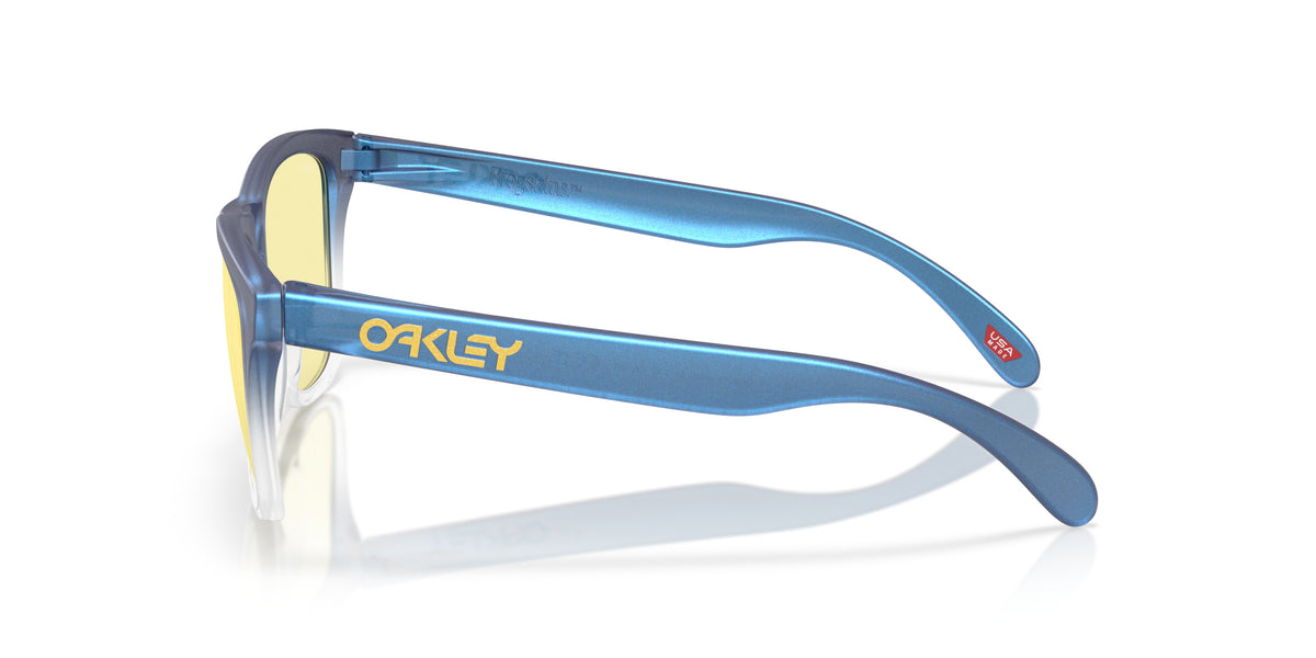 Oakley OO9013 9013M4 Mat cyan bleu transparent shift fade - vue de côté