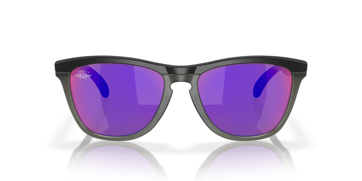 Oakley OO9284 928413 Noir mat mat gris smoke - vue de face
