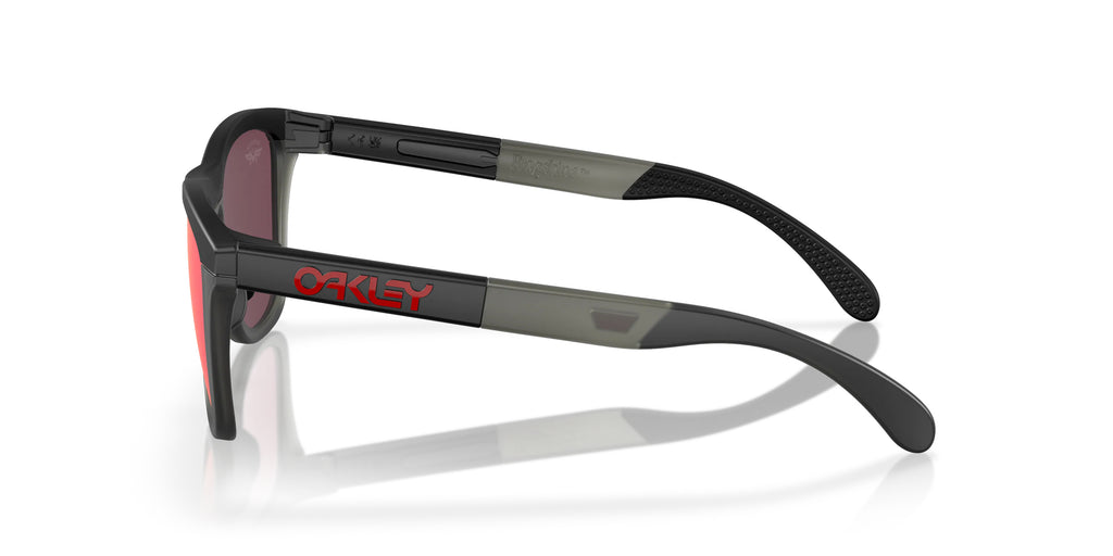Oakley OO9284 928413 Noir mat mat gris smoke - vue de côté