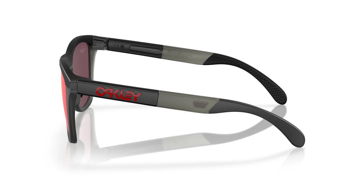 Oakley OO9284 928413 Noir mat mat gris smoke - vue de côté