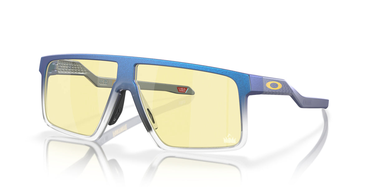 Oakley OO9285 928505 Mat cyan bleu transparent shift - vue trois-quarts