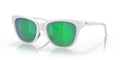 Oakley OO9357 935704 Blanc brillant - vue trois-quarts