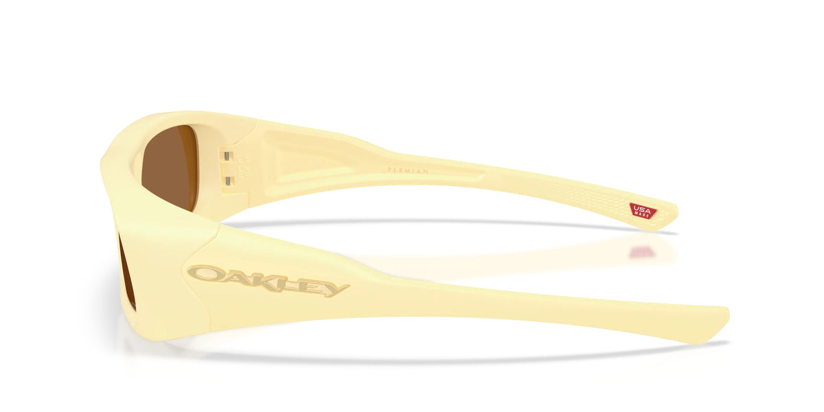 Oakley OO9520 952006 Mat jaune milkshake - vue de côté