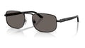 Persol PO1027S 1078B1 Noir semi-brillant - vue trois-quarts