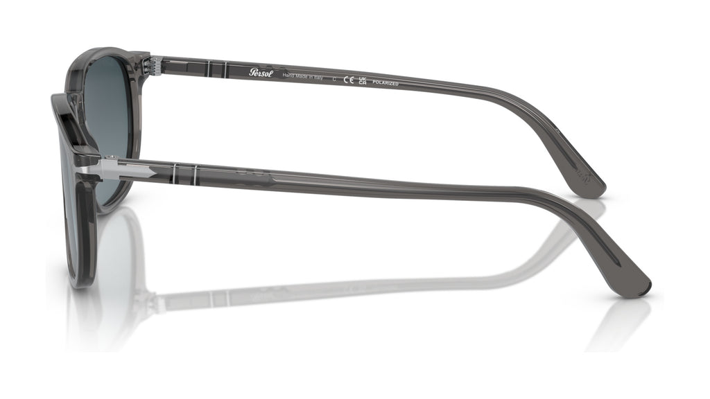 Persol PO3019S 1196S3 Gris transparent - vue de côté