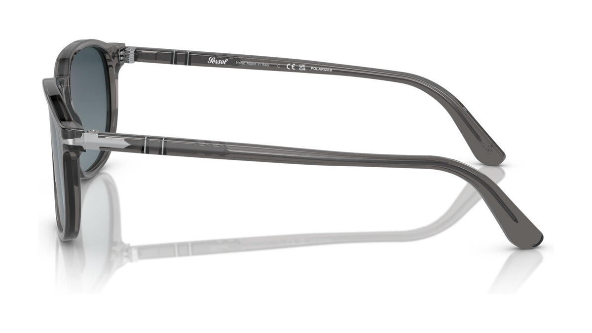 Persol PO3019S 1196S3 Gris transparent - vue de côté