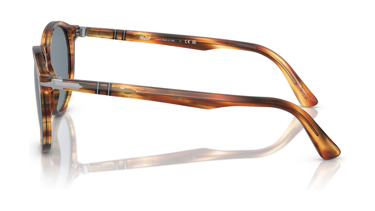 Persol PO3152S 904356 Jaune rayé Marron - vue de côté