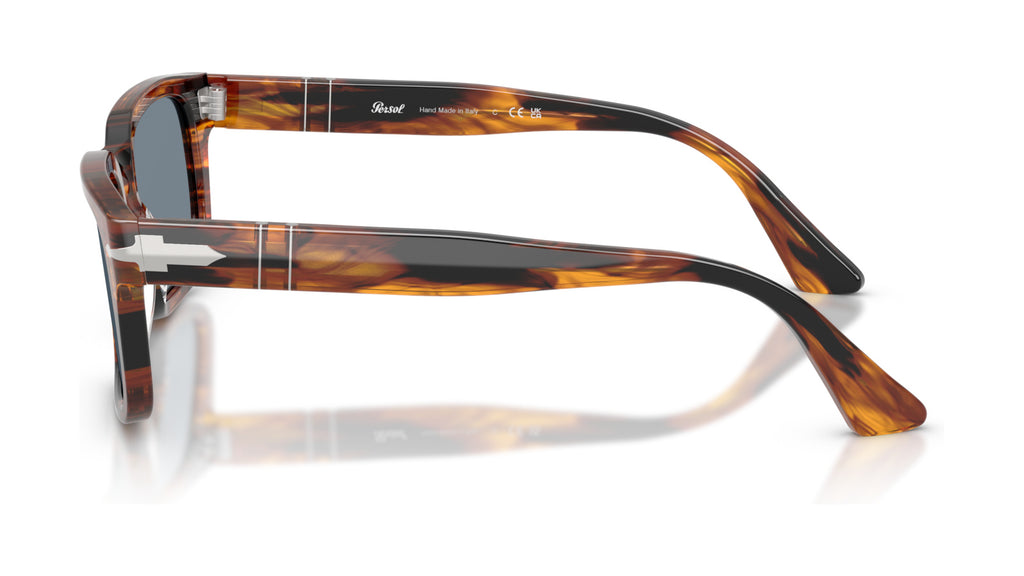 Persol PO3272S 123556 Noir et marron rayés - vue de côté