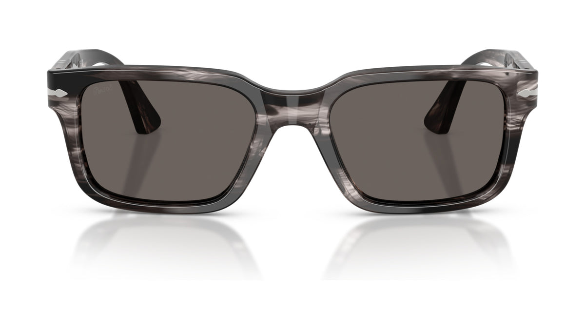 Persol PO3272S 1238B1 Noir et gris rayés - vue de face