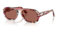 Persol PO3369S 1220H2 Cyclamen/kaki - vue trois-quarts