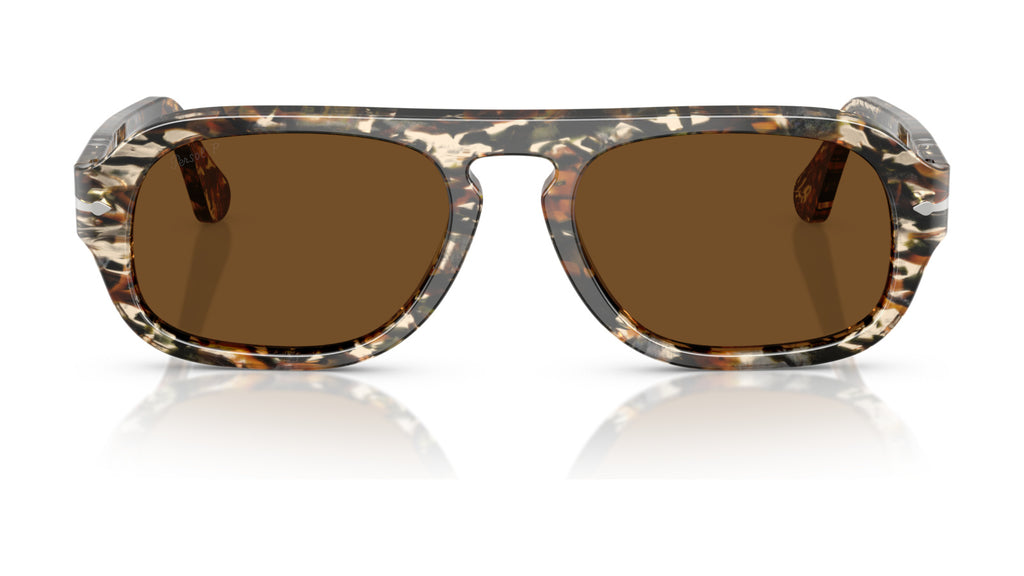 Persol PO3369S 122157 Marron ambré/noir pirate - vue de face