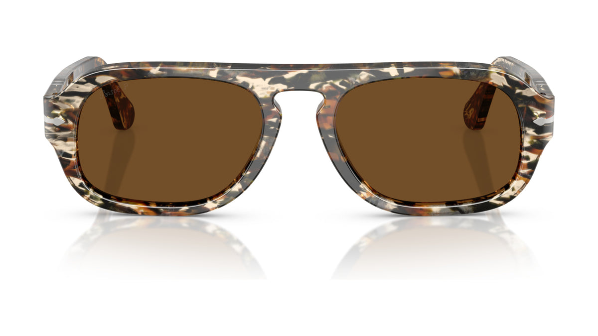 Persol PO3369S 122157 Marron ambré/noir pirate - vue de face
