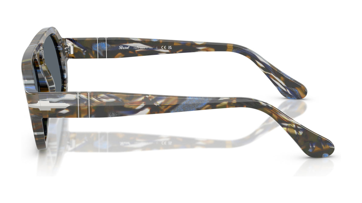 Persol PO3369S 1222R5 Gris givré/bleu marine - vue de côté