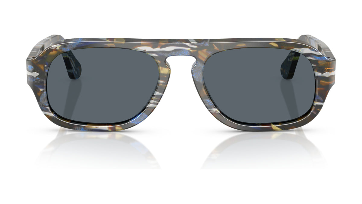 Persol PO3369S 1222R5 Gris givré/bleu marine - vue de face