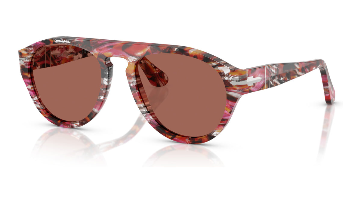 Persol PO3370S 1220H2 Cyclamen/kaki - vue trois-quarts