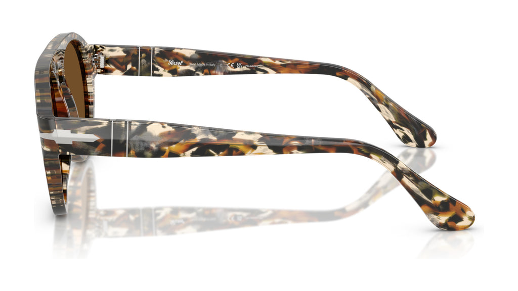 Persol PO3370S 122157 Marron ambré/noir pirate - vue de côté