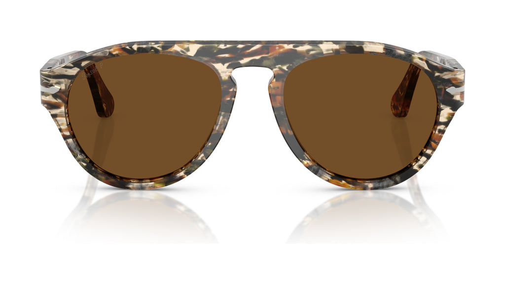 Persol PO3370S 122157 Marron ambré/noir pirate - vue de face