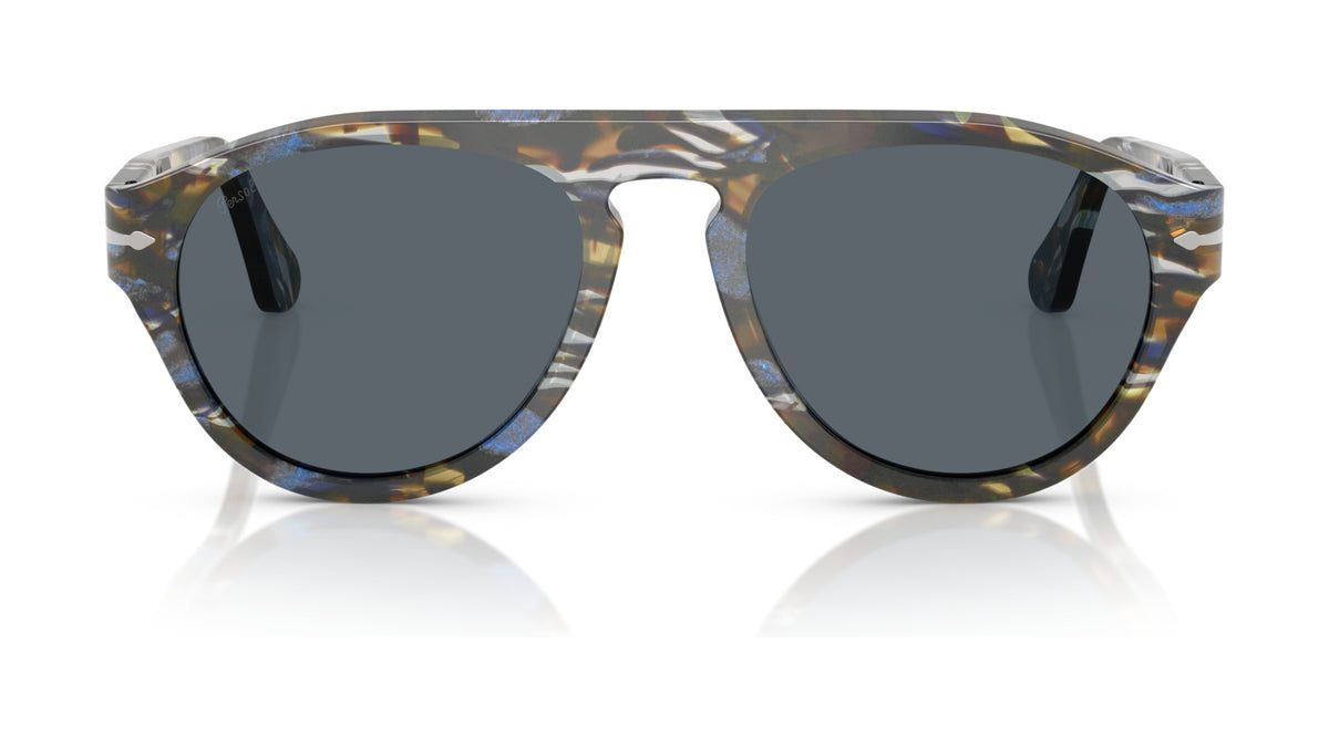 Persol PO3370S 1222R5 Gris givré/bleu marine - vue de face