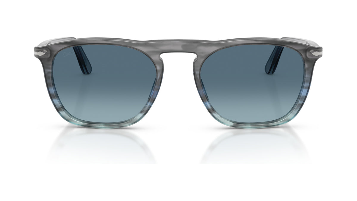 Persol PO3391S 1205Q8 Gris rayé bleu dégradé - vue de face