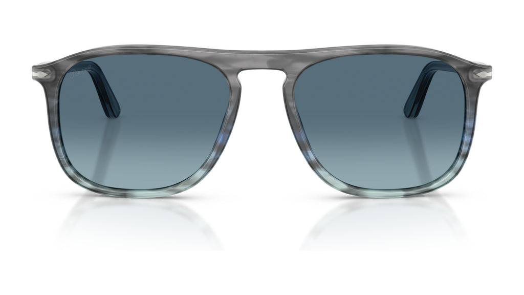 Persol PO3392S 1205Q8 Gris rayé bleu dégradé - vue de face
