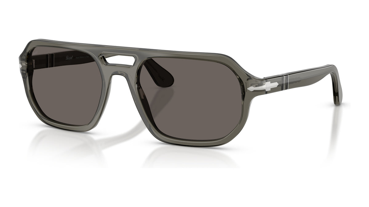 Persol PO3393S 1103B1 Gris transparent - vue trois-quarts