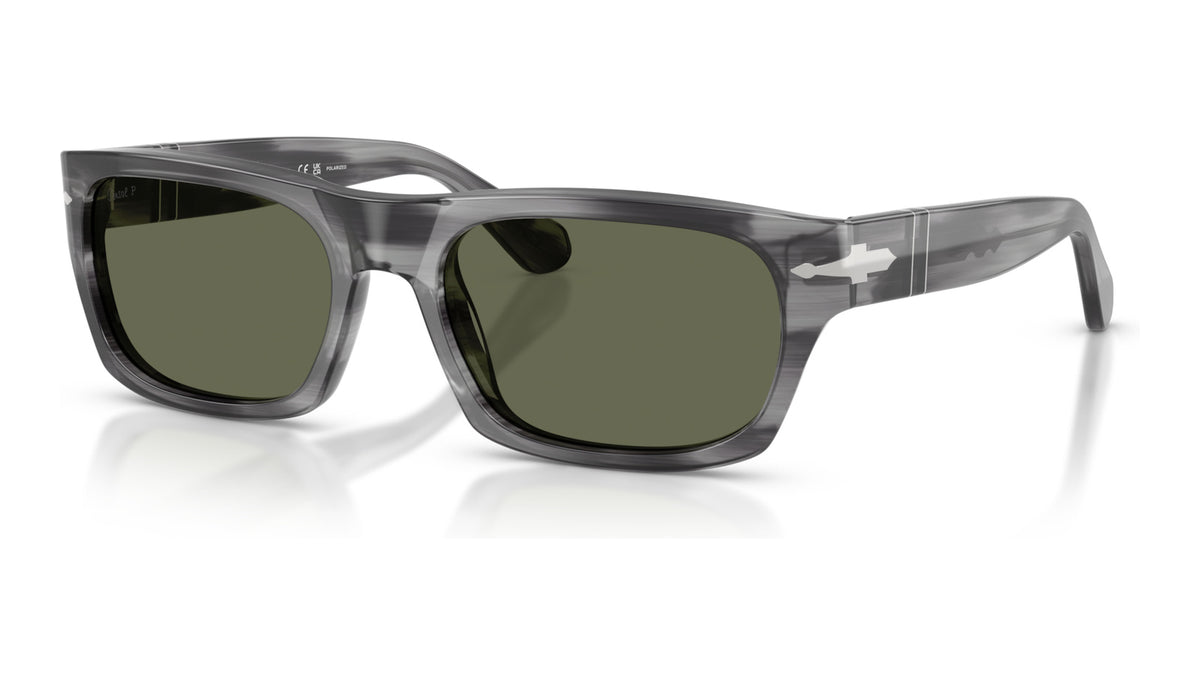 Persol PO3398S 119258 Gris rayé - vue trois-quarts