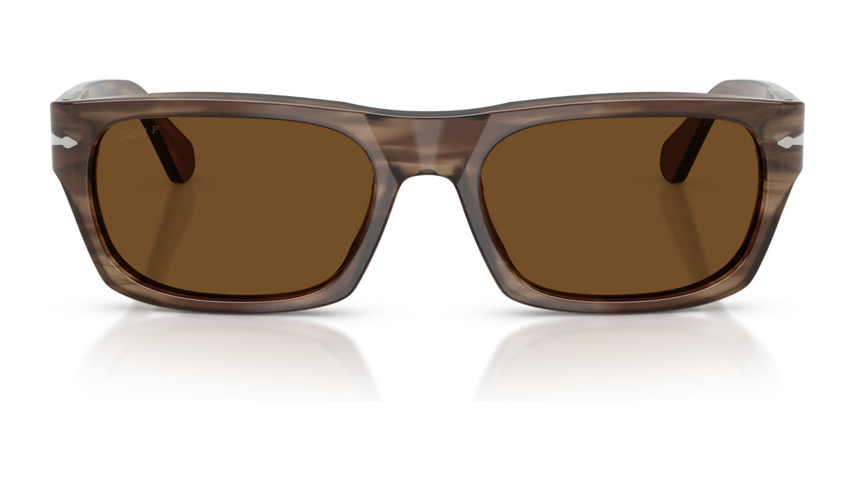 Persol PO3398S 120857 Marron rayé - vue de face