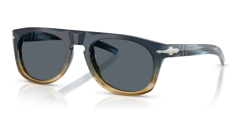 Persol PO3401S 1245R5 Bleu sable rayé - vue trois-quarts