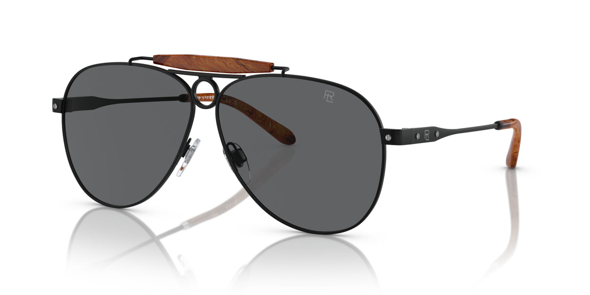 Ralph Lauren RL7078 9304B1 Noir semi-mat - vue trois-quarts