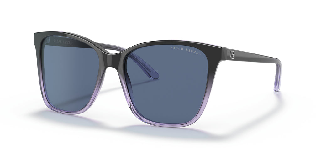 Ralph Lauren RL8201 602180 Dégradé noir / bleu transparent - vue trois-quarts