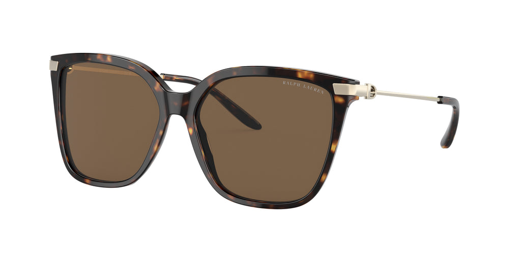 Ralph Lauren RL8209 500373 Havane foncé brillant - vue trois-quarts