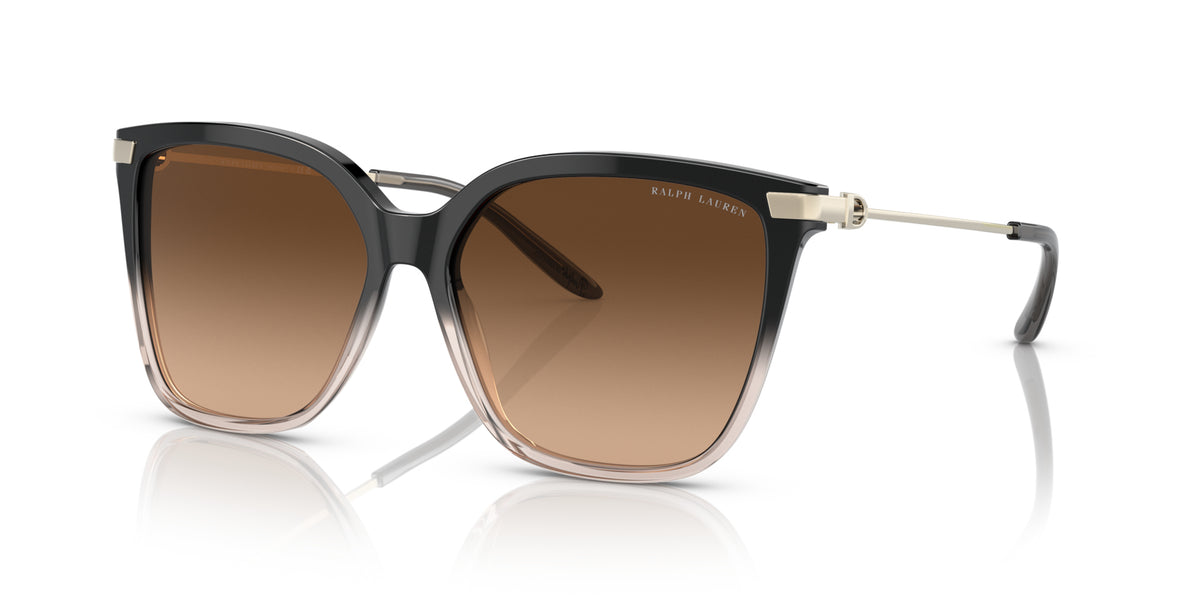 Ralph Lauren RL8209 602274 Dégradé noir / beige transparent - vue trois-quarts