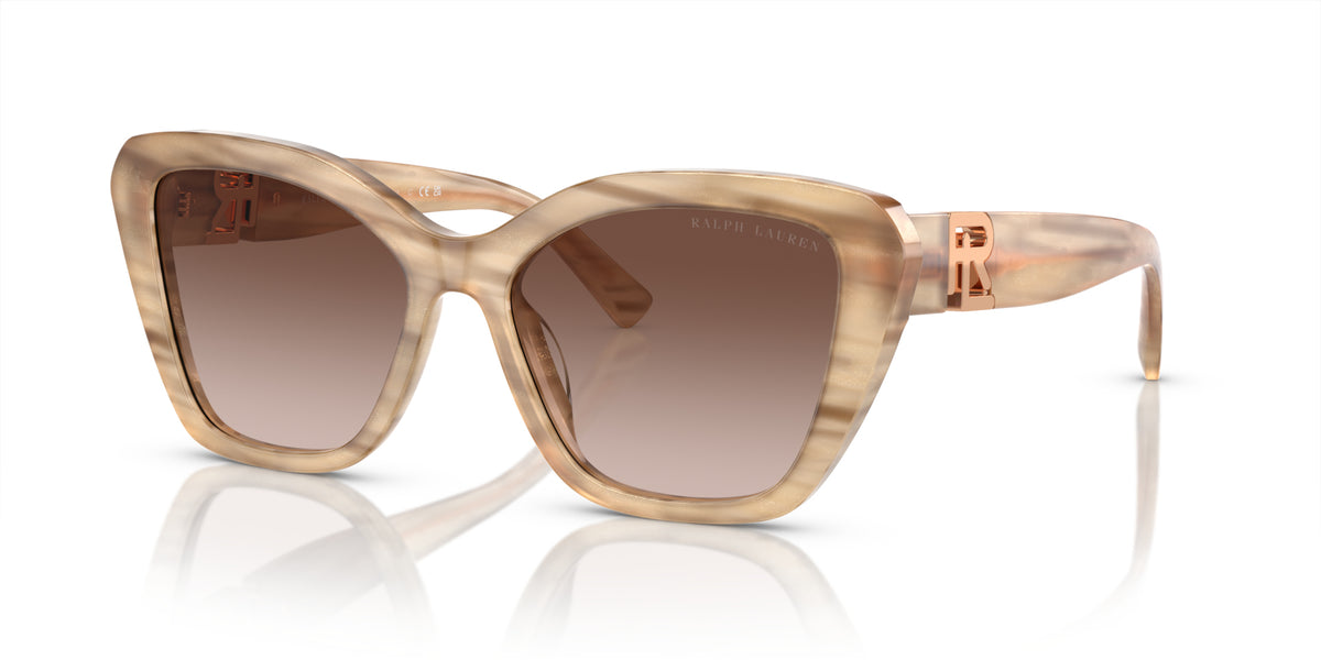 Ralph Lauren RL8216U 610613 Écaille brune - vue trois-quarts