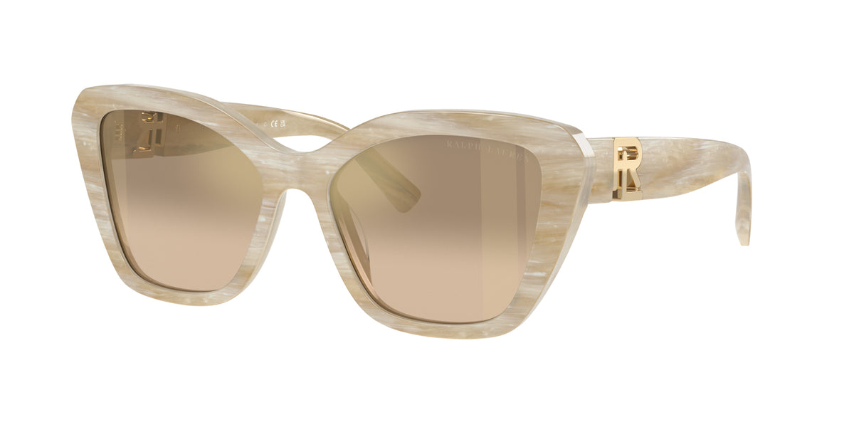 Ralph Lauren RL8216U 61076Y Corne crème - vue trois-quarts