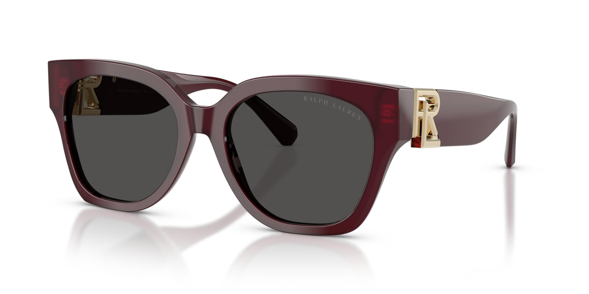 Ralph Lauren RL8221 508387 Bordeaux uni - vue trois-quarts