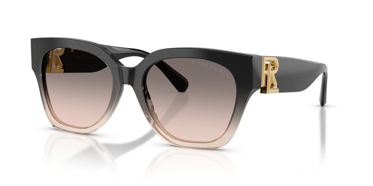 Ralph Lauren RL8221 60223B Dégradé noir / beige transparent - vue trois-quarts