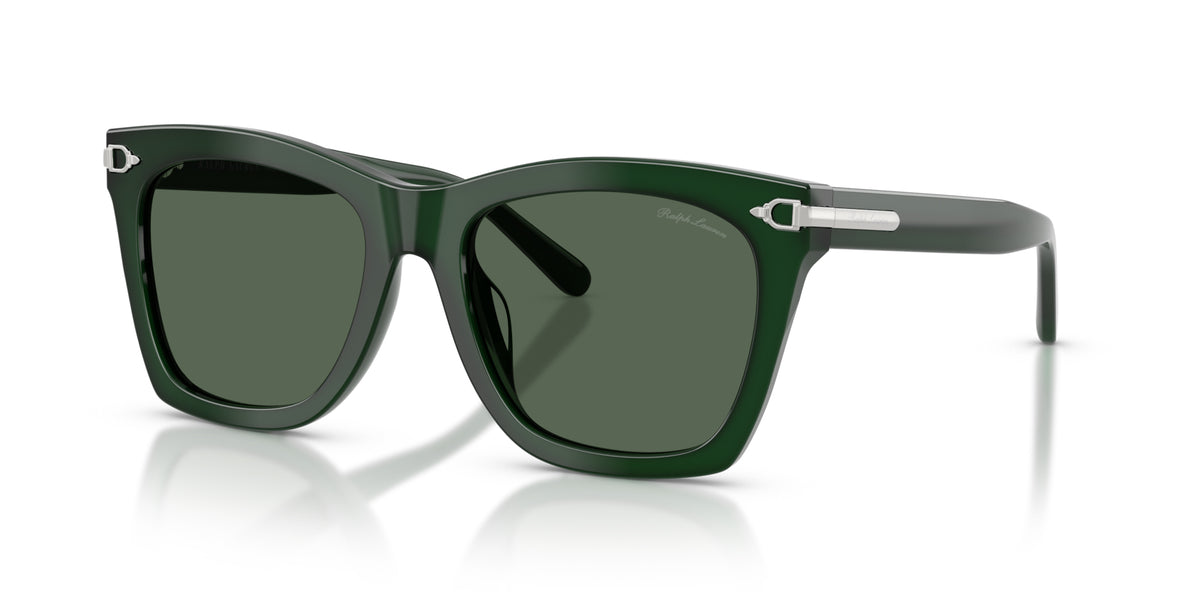 Ralph Lauren RL8235U 630471 Vert foncé laiteux - vue trois-quarts