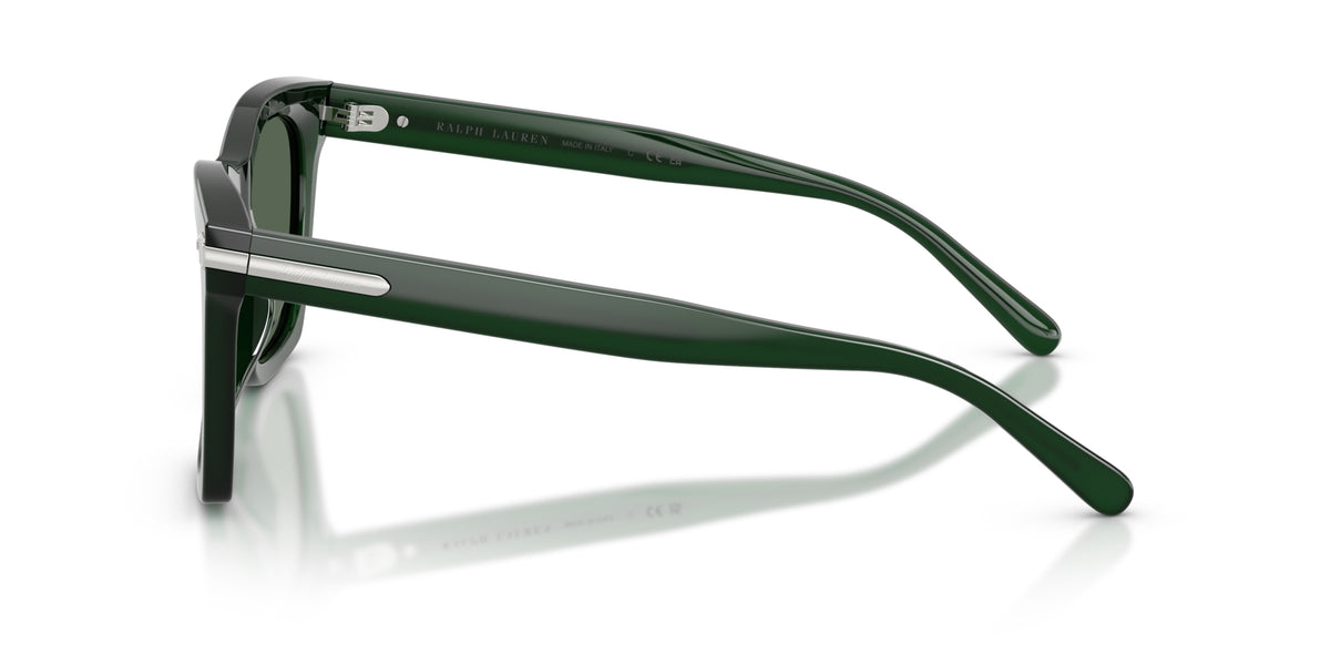 Ralph Lauren RL8235U 630471 Vert foncé laiteux - vue de côté