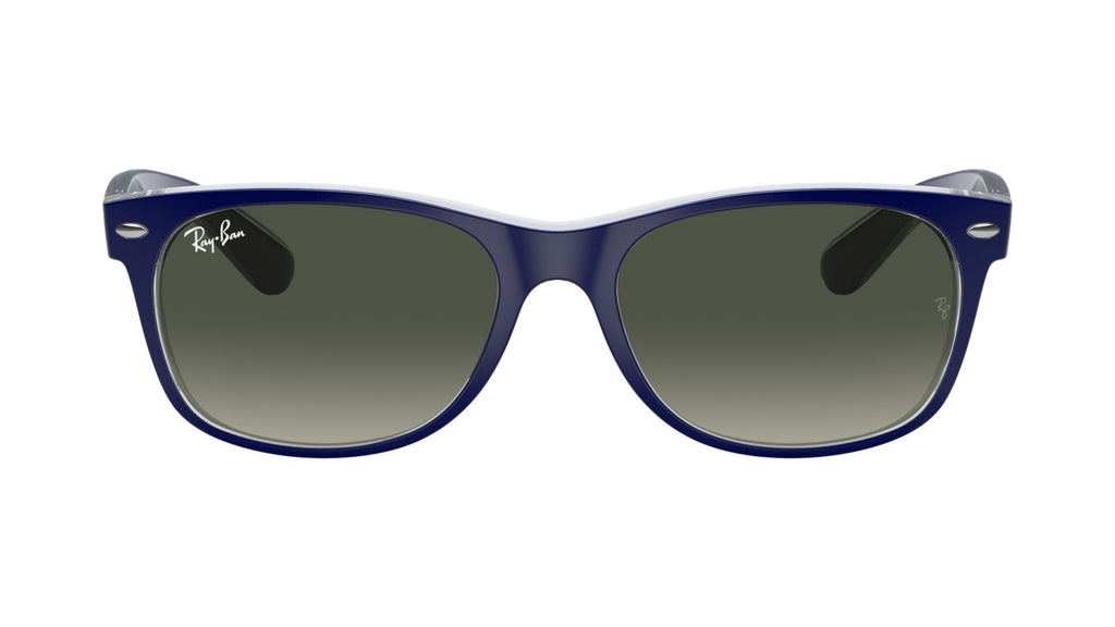 Ray-Ban RB2132 605371 Bleu mat sur transparent - vue de face