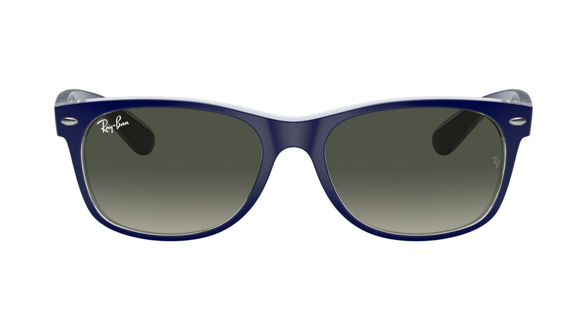 Ray-Ban RB2132 605371 Bleu mat sur transparent - vue de face