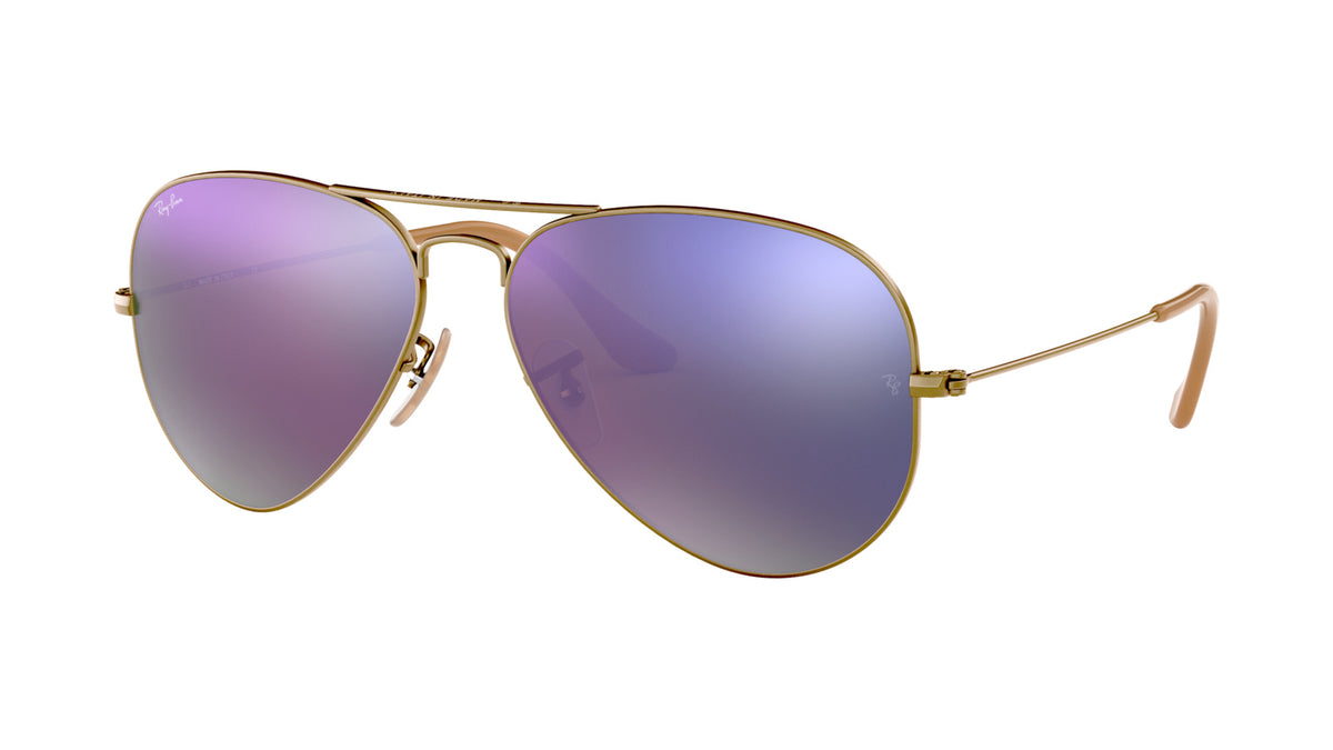 Ray-Ban RB3025 167/4K Bronze brossé semi-brillant - vue trois-quarts