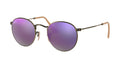Ray-Ban RB3447 167/4K Bronze brossé semi-brillant - vue trois-quarts