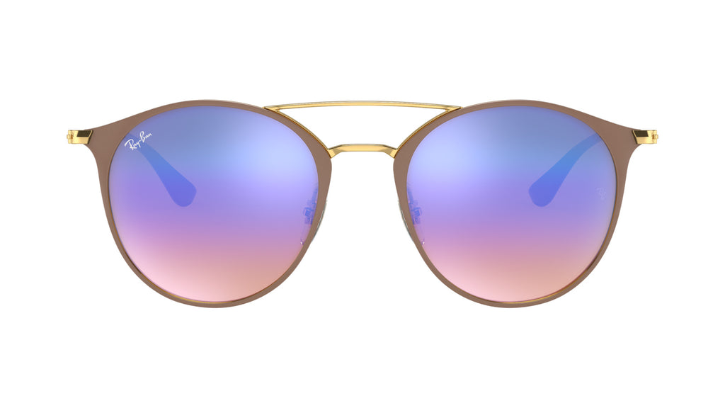 Ray-Ban RB3546 90118B Or sur beige - vue de face