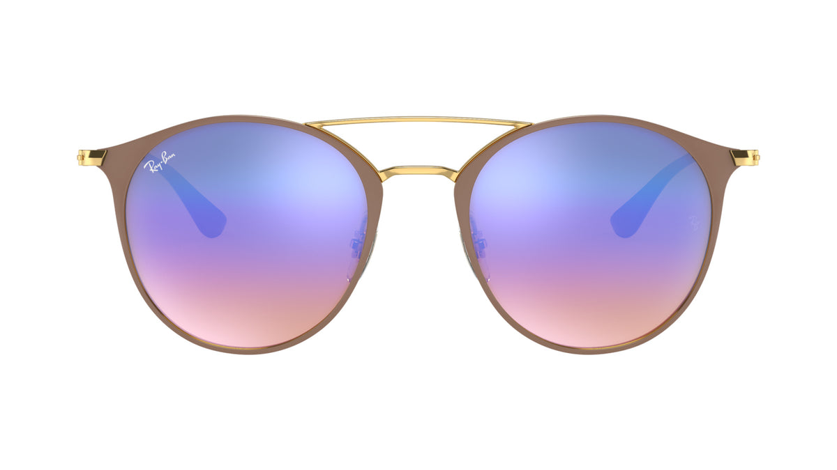 Ray-Ban RB3546 90118B Or sur beige - vue de face