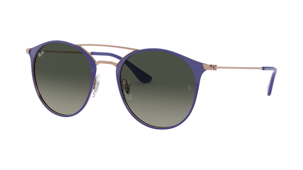 Ray-Ban RB3546 9073A5 Cuivre sur violet - vue trois-quarts