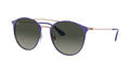 Ray-Ban RB3546 9073A5 Cuivre sur violet - vue trois-quarts