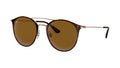 Ray-Ban RB3546 9074 Havane sur cuivre - vue trois-quarts