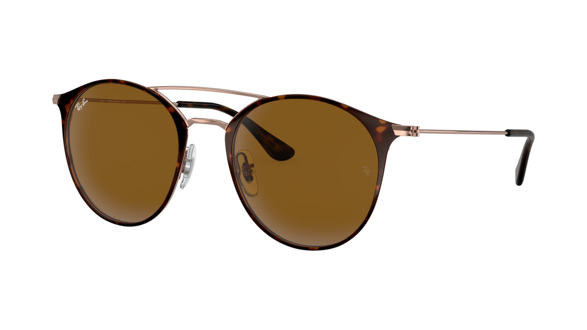 Ray-Ban RB3546 9074 Havane sur cuivre - vue trois-quarts
