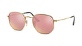 Ray-Ban RB3548N 001/Z2 Or taille 51 - vue trois-quarts